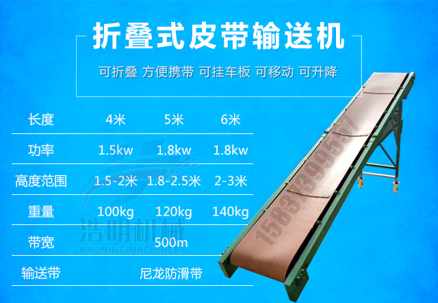 折疊（dié）皮帶輸送機